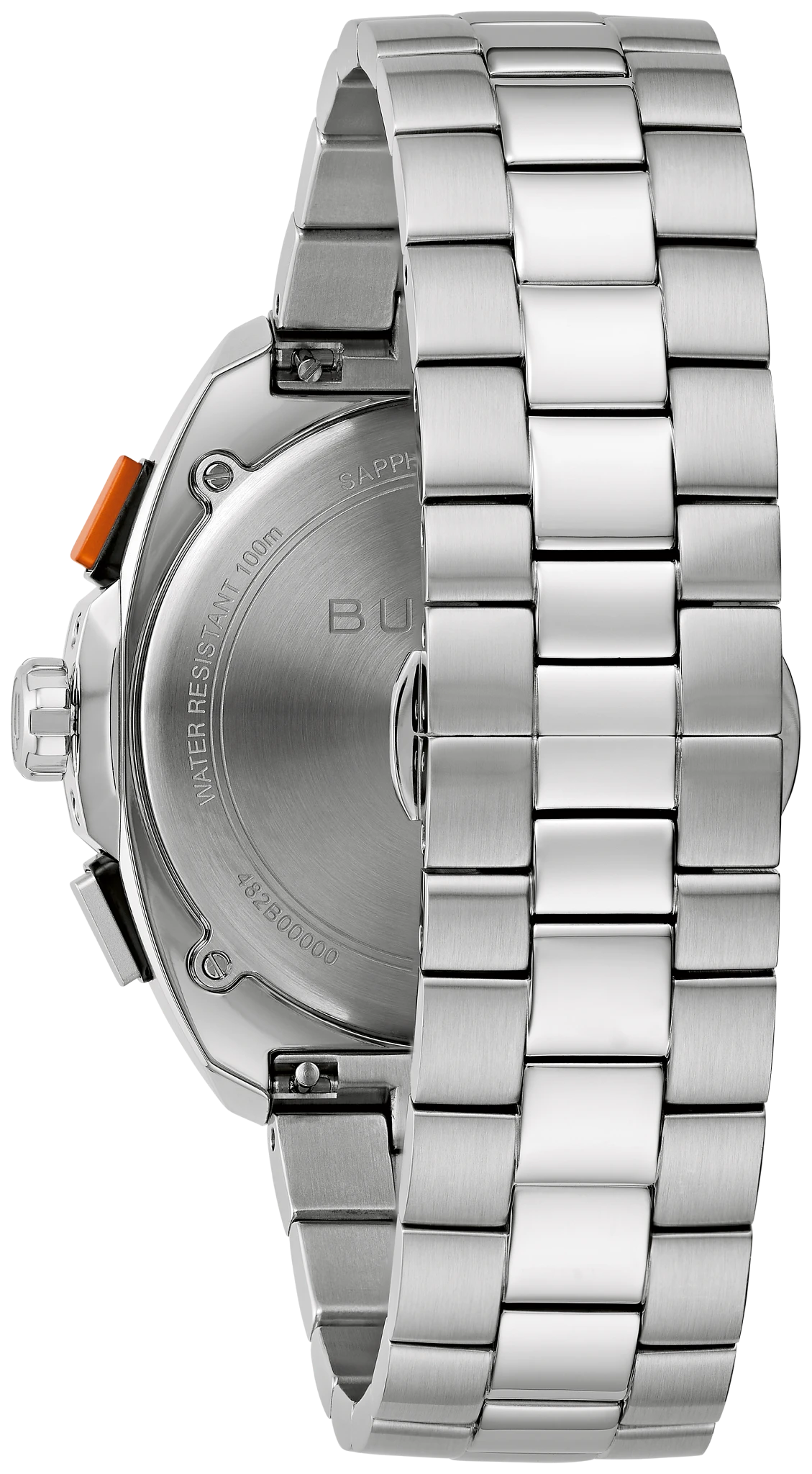 Light Blue Dial Stainless Steel Bracelet Racer Chronograph 98B432